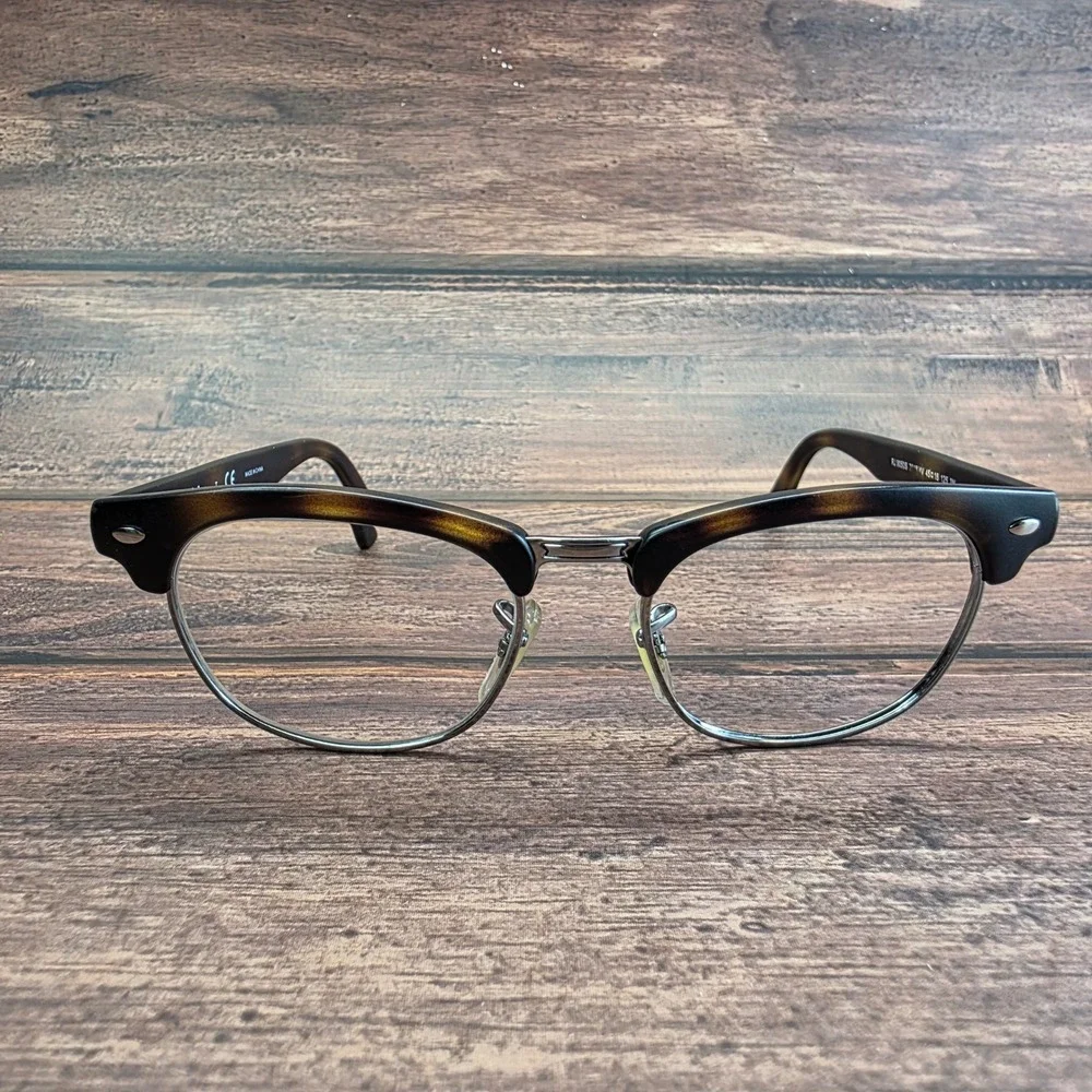 Ray-Ban Junior RJ9050S Matte Tortoise Silver Clubmaster Eyeglasses 45-16-125